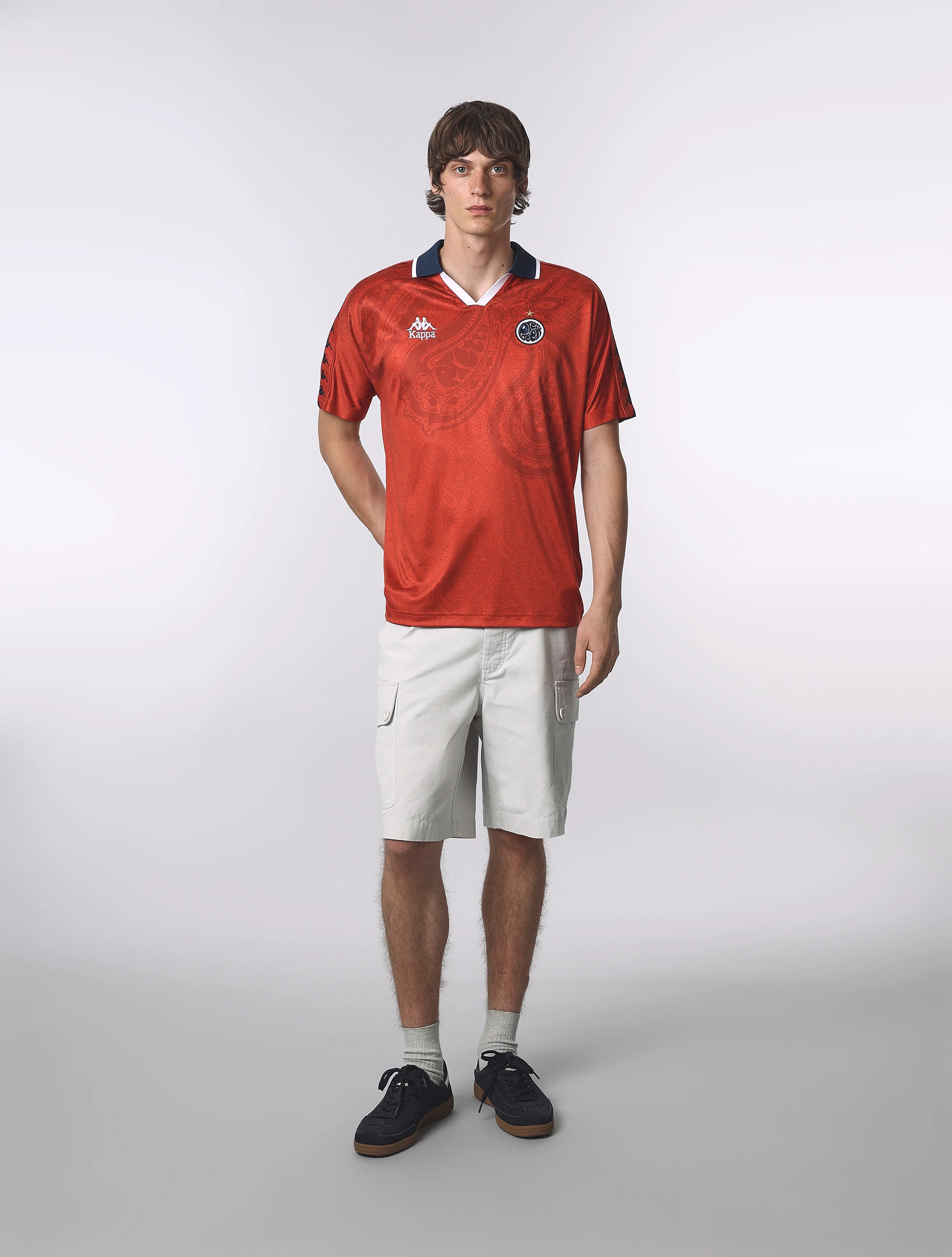Red Pretty Green x Kappa Away World Cup Football Top - Image 3