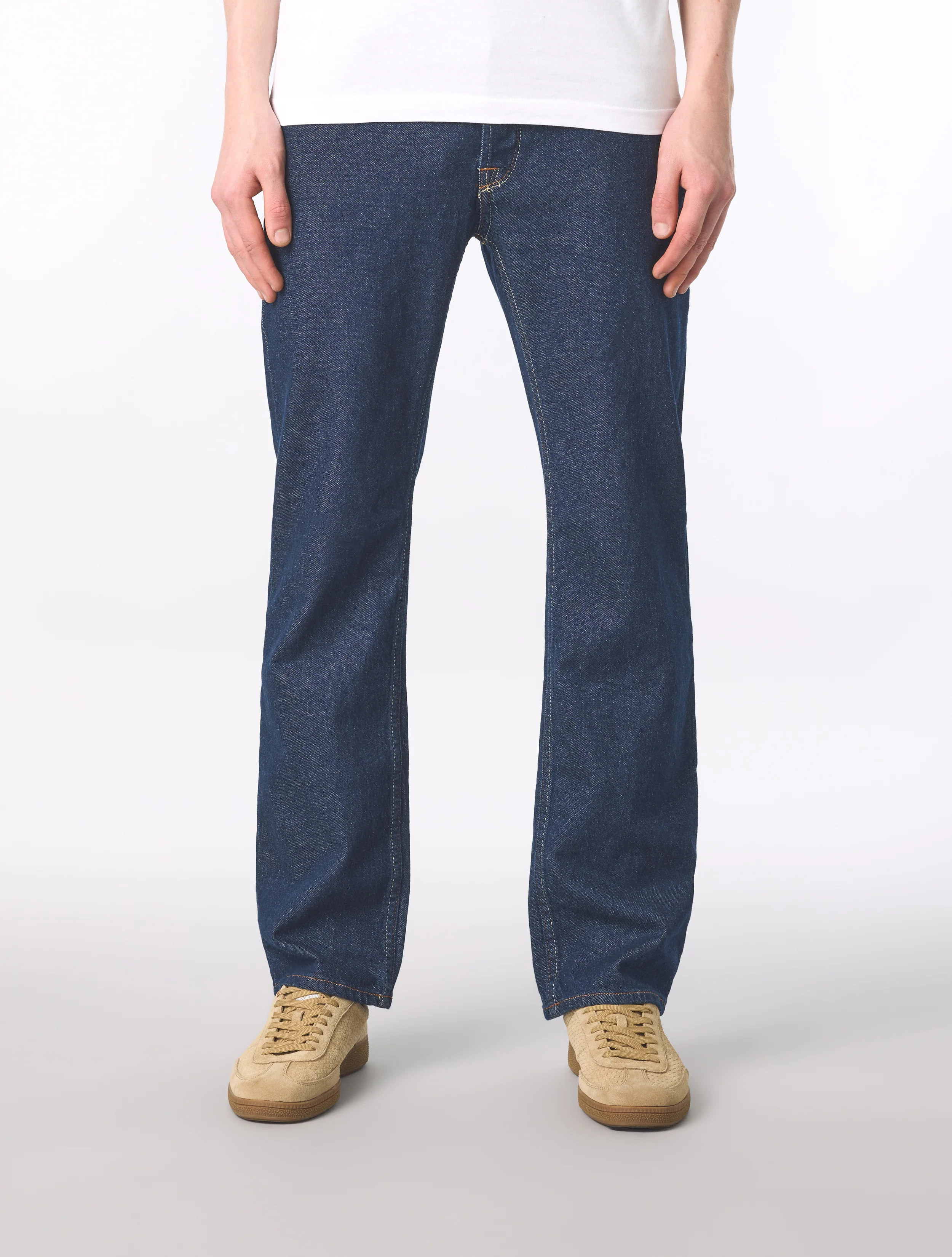 Rinse Wash Burnage Regular Fit Jeans - Image 2