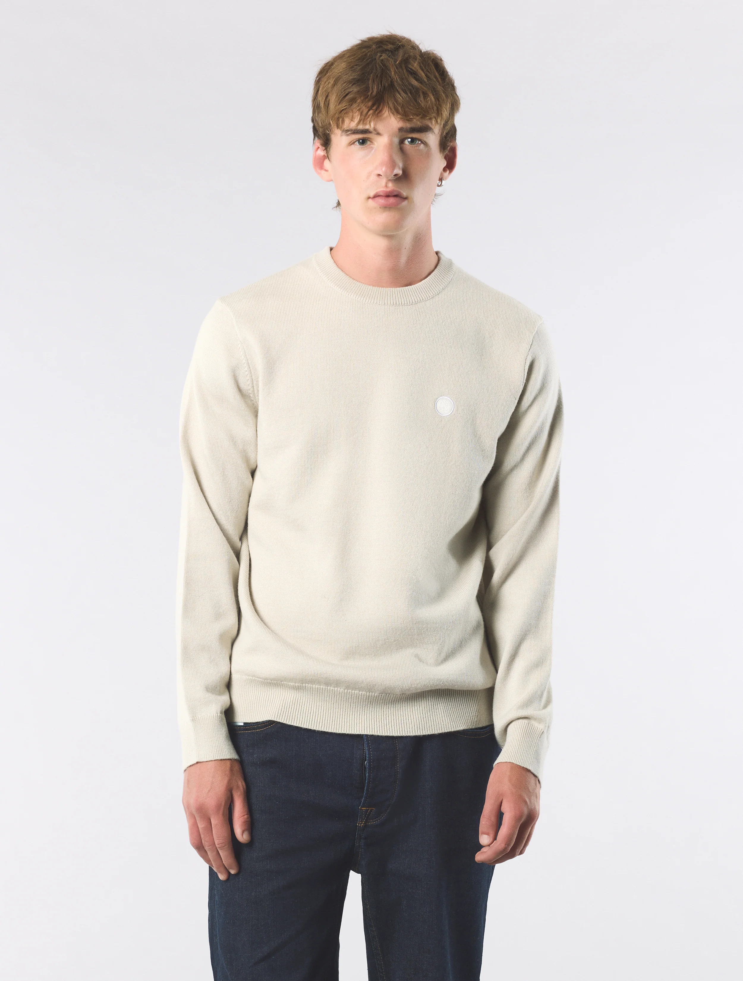 Stone Merino Blend Crew - Image 3