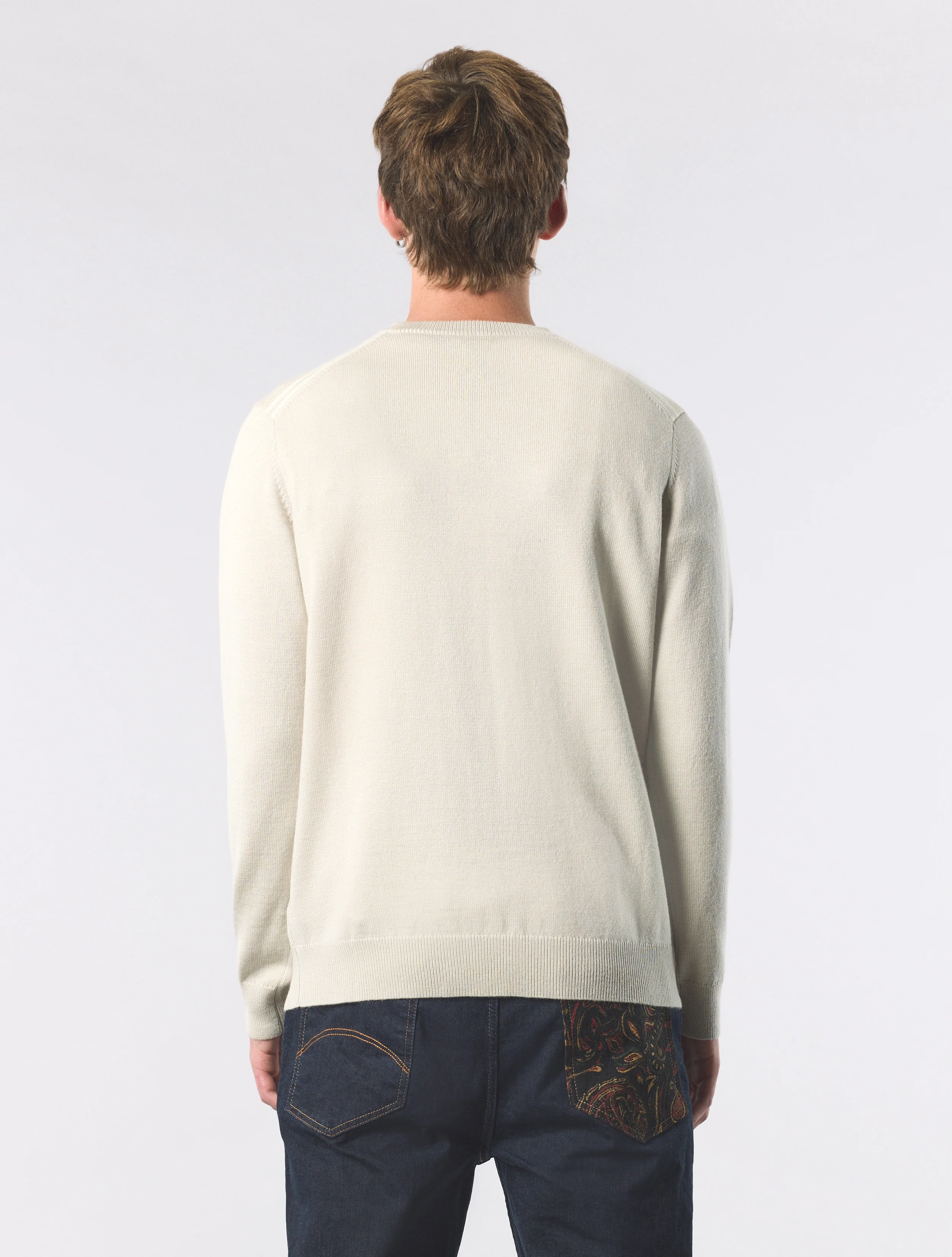 Stone Merino Blend Crew - Image 4