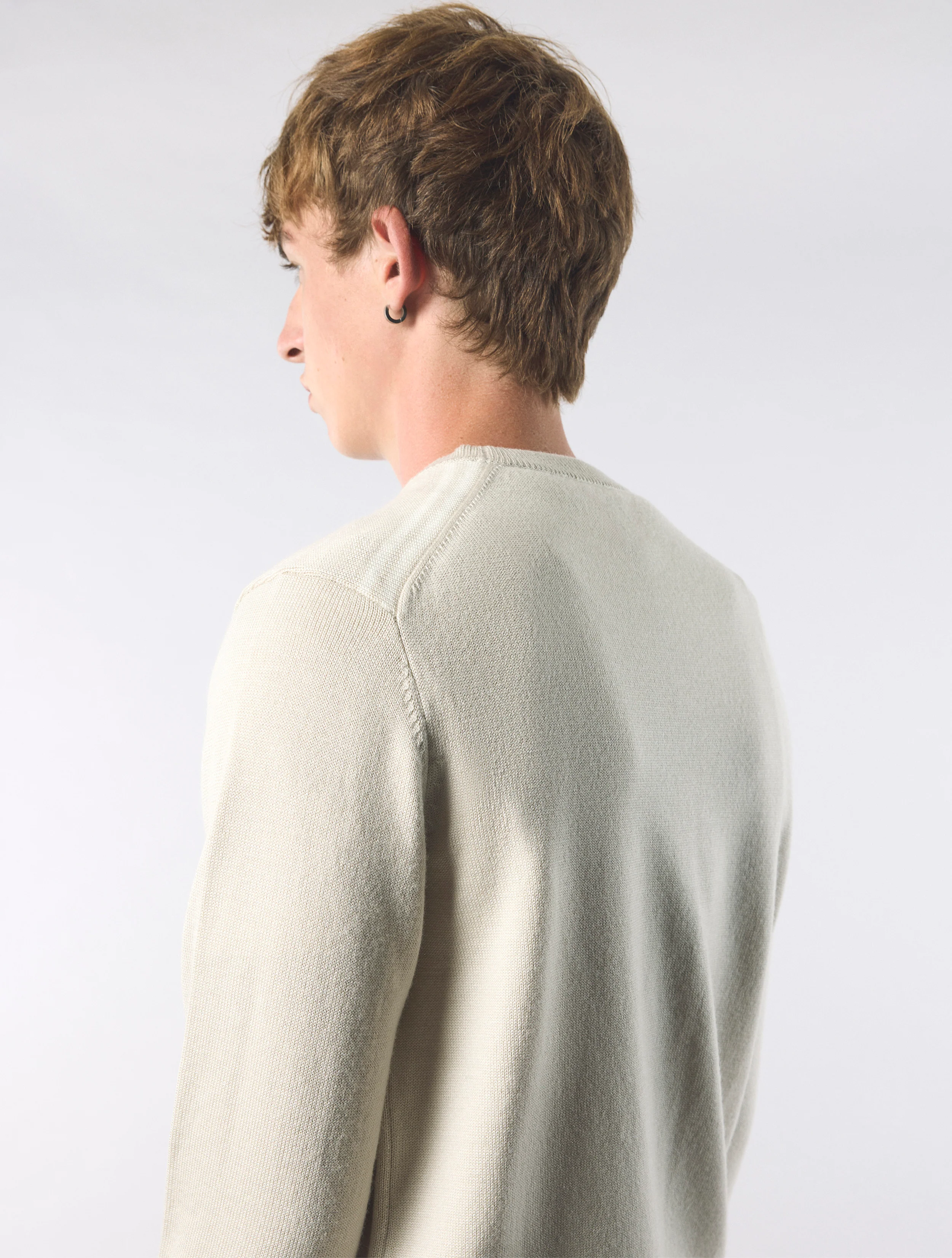 Stone Merino Blend Crew - Image 6