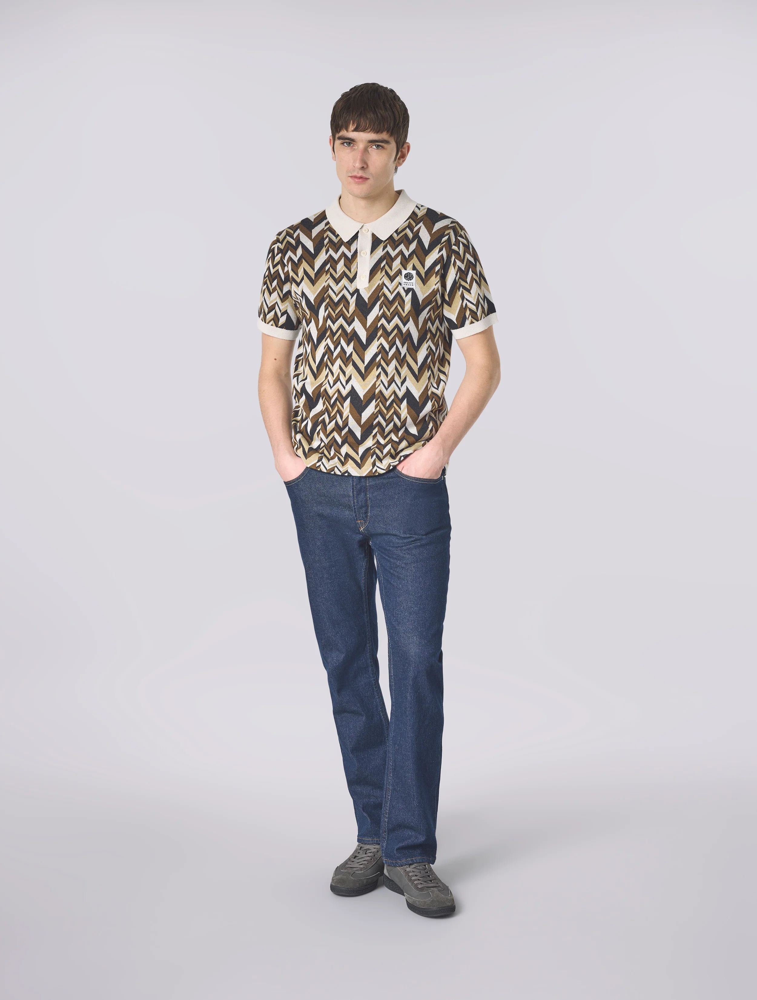 Stone Starship Short Sleeve Knit Polo - Image 3