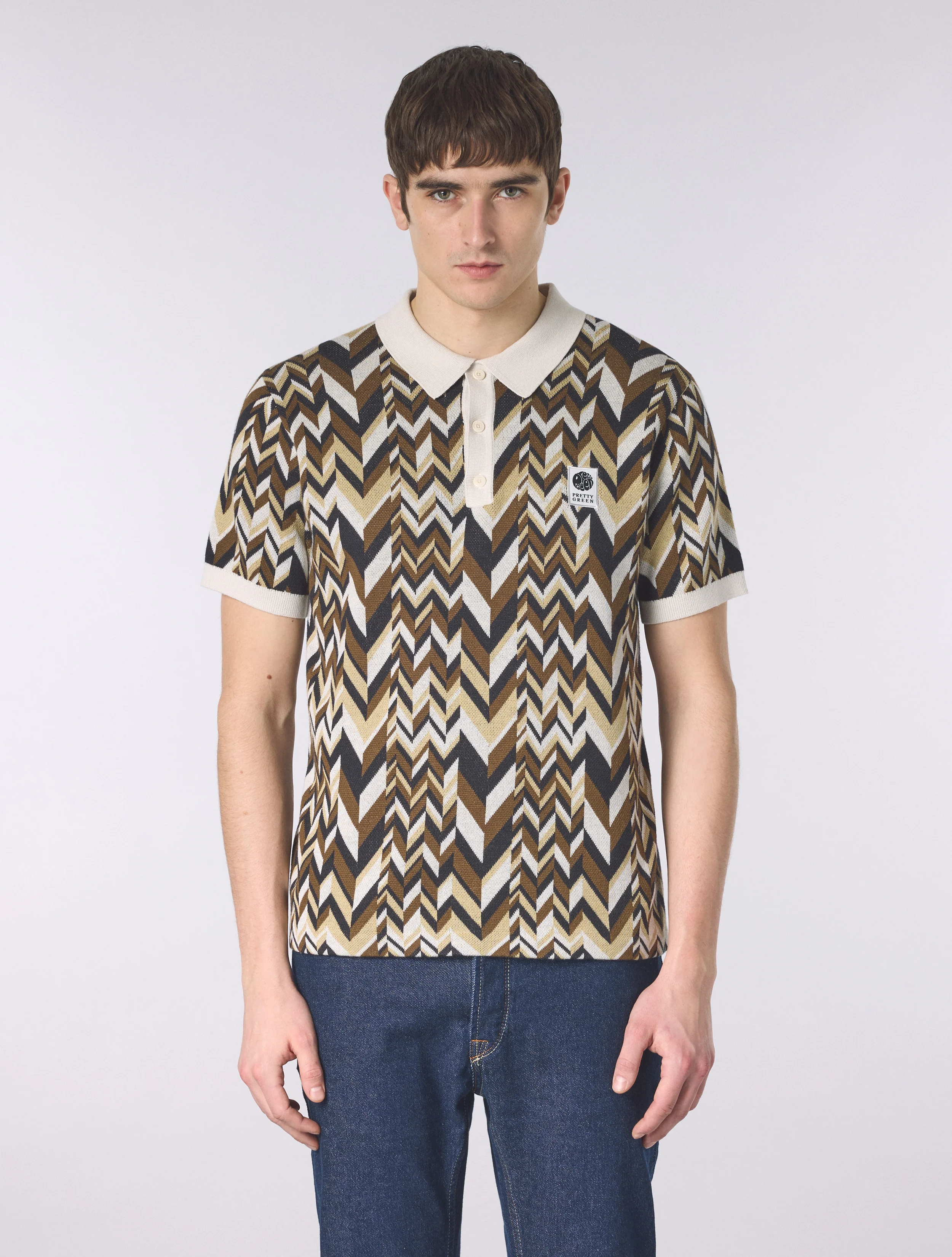 Stone Starship Short Sleeve Knit Polo - Image 4