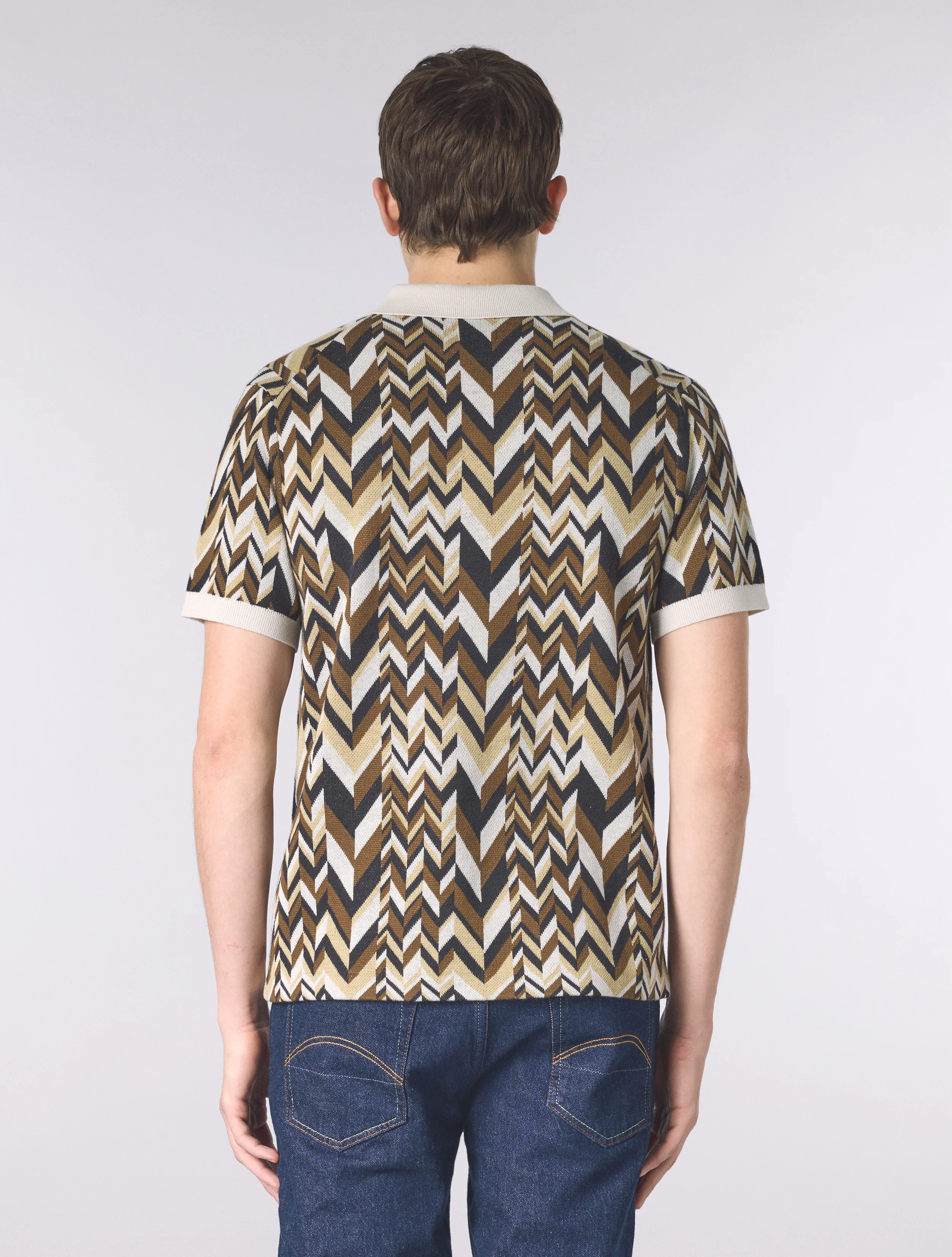 Stone Starship Short Sleeve Knit Polo - Image 5