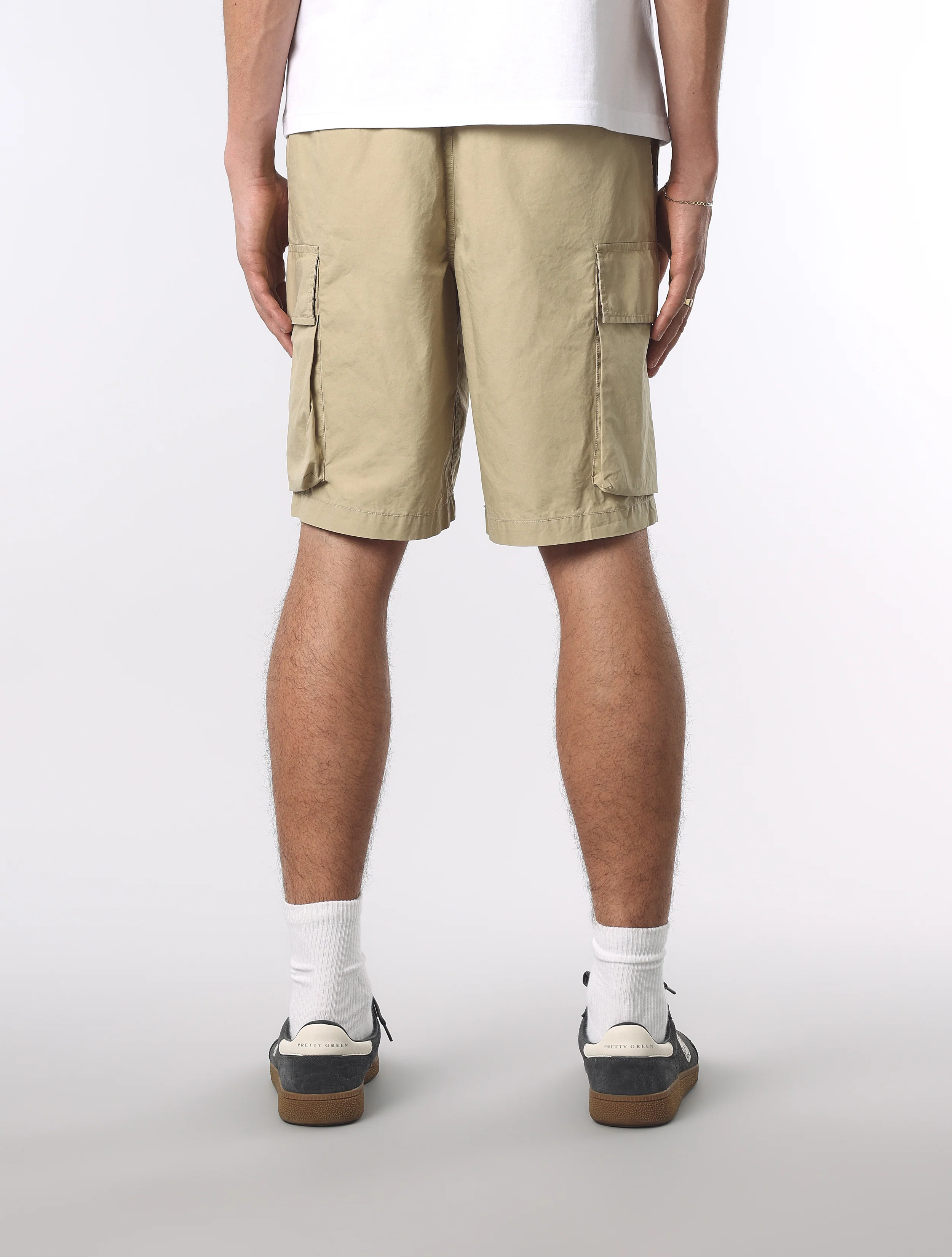 Taupe Stamford Cargo Shorts - Image 5