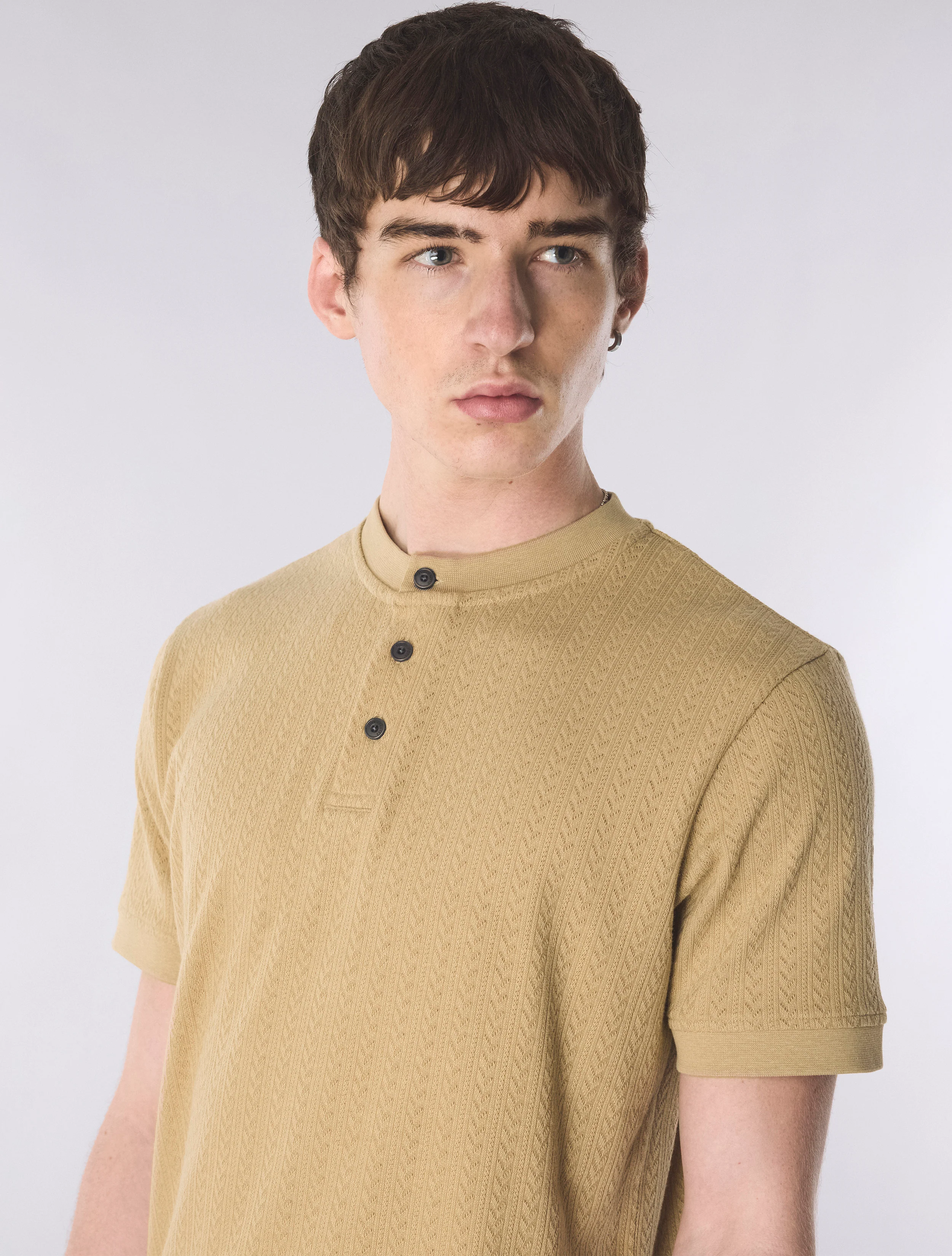 Taupe Zephlyn Texture Grandad - Image 5