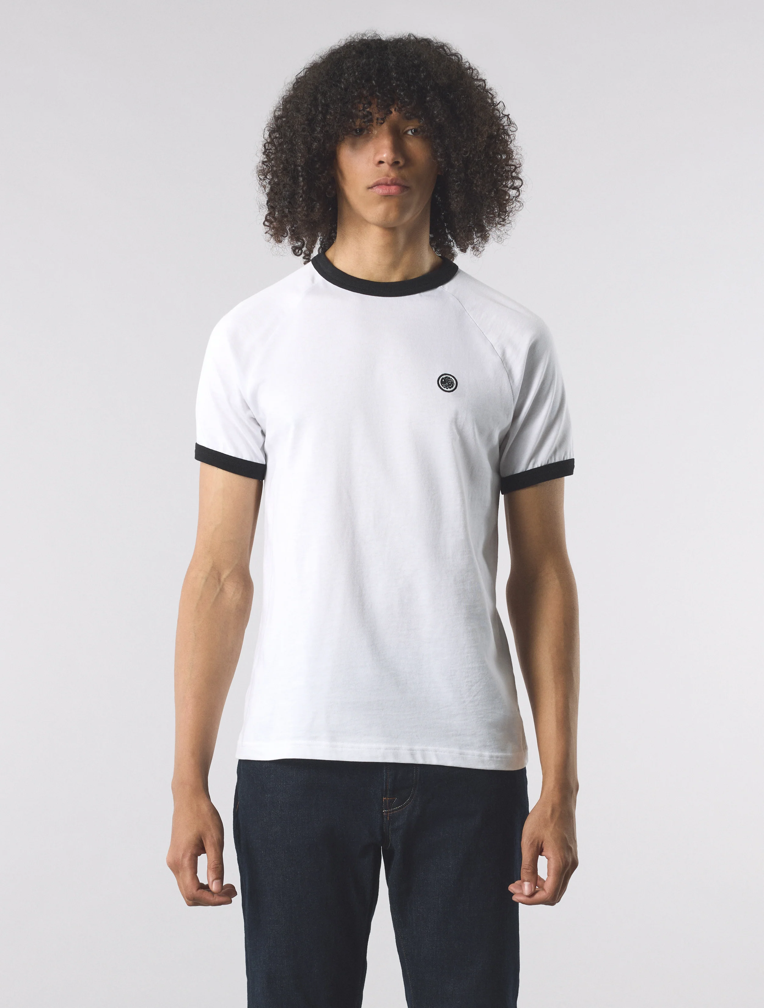White Boston Ringer T-shirt - Image 3