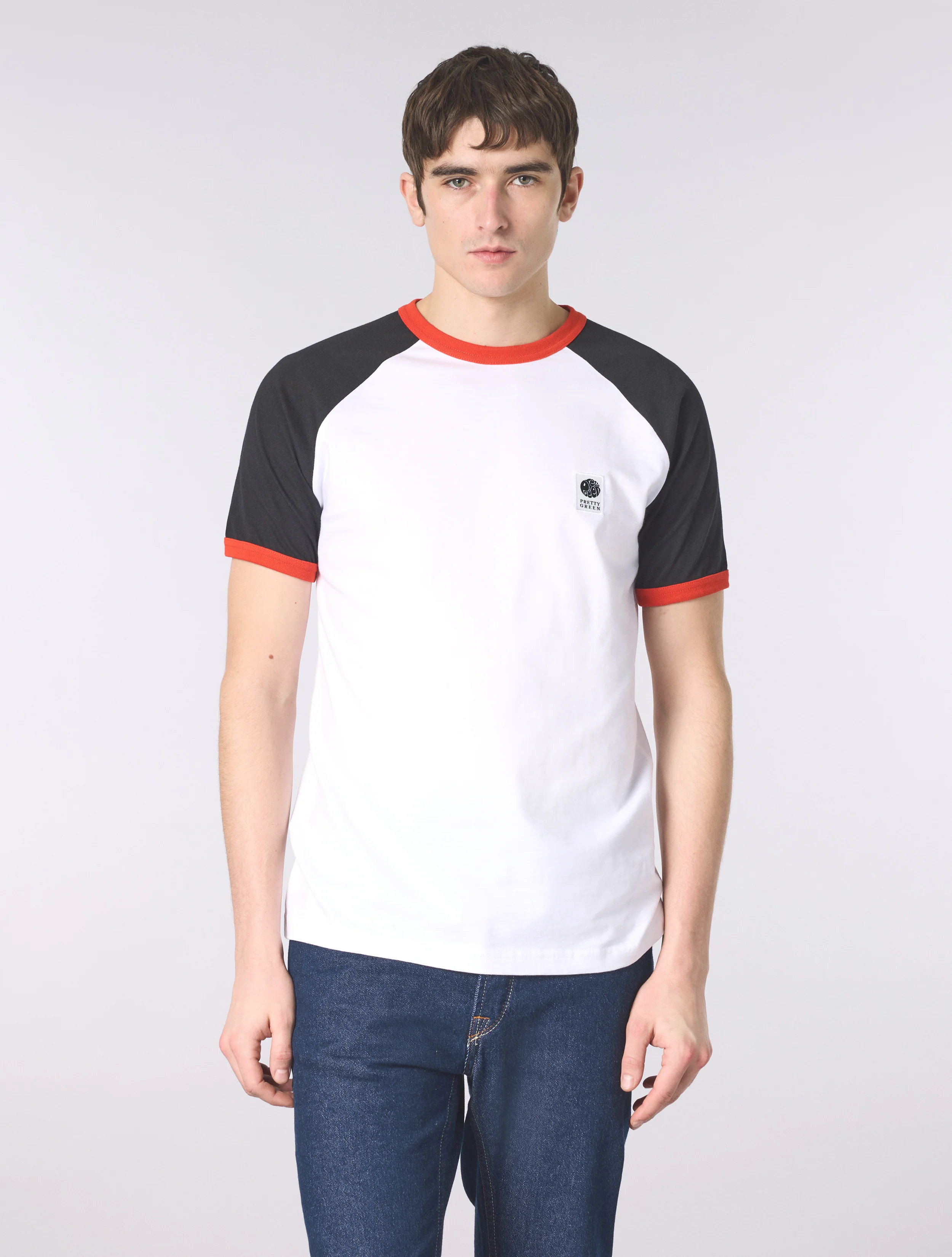 White Cadence Colourblock T-Shirt - Image 4