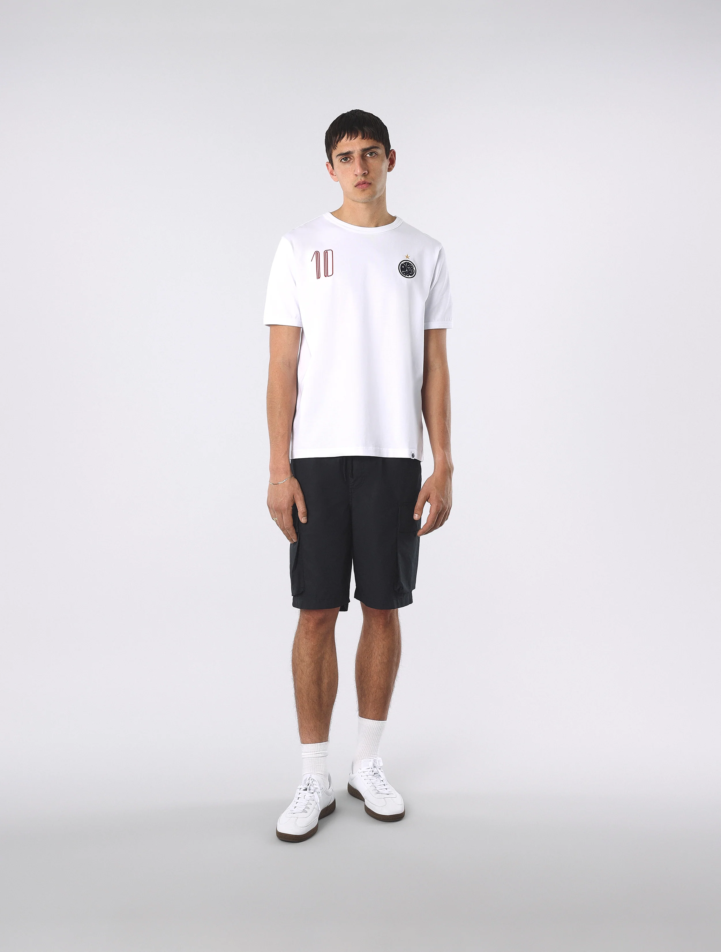 White Jules Ringer T-Shirt - Image 3