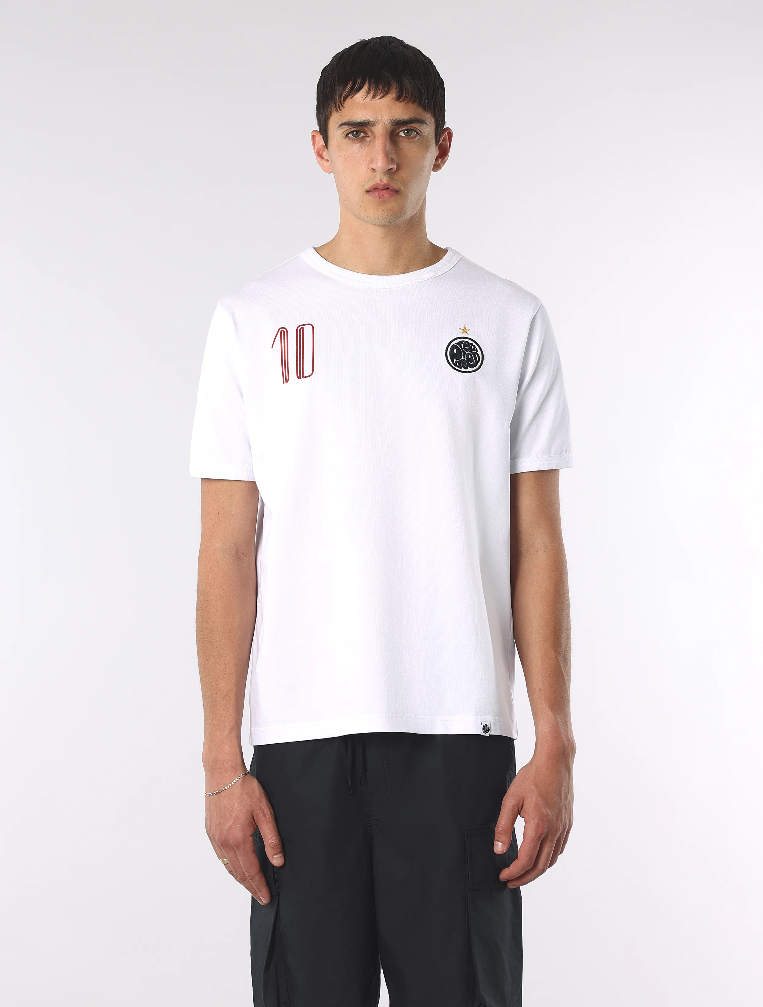 White Jules Ringer T-Shirt - Image 4