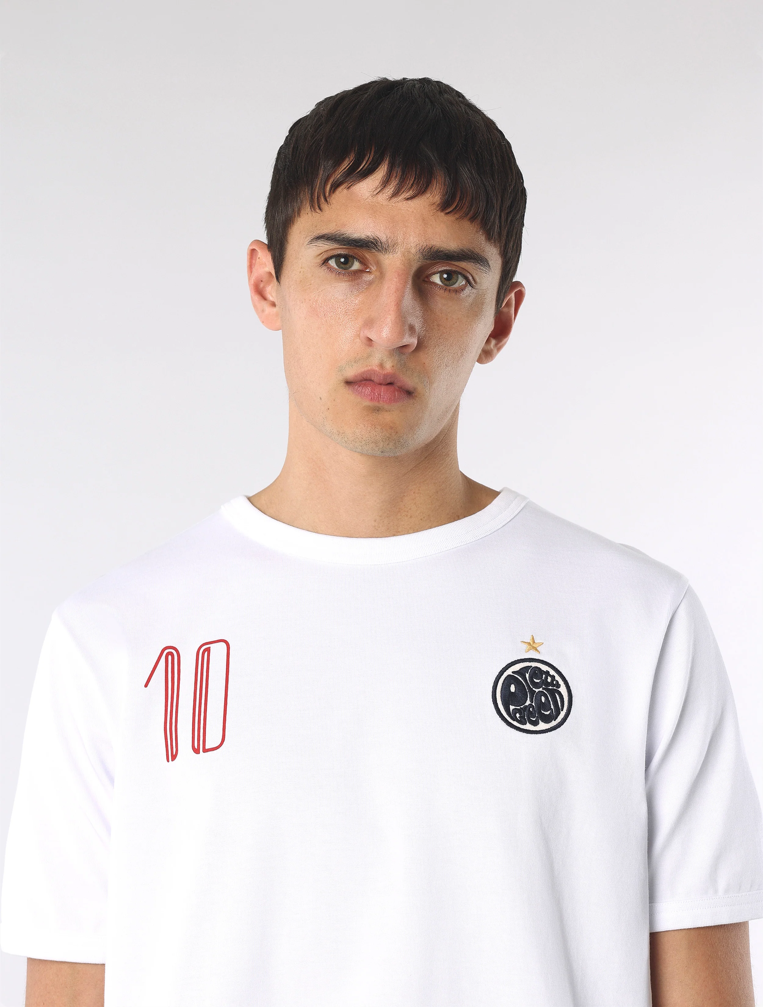White Jules Ringer T-Shirt - Image 6