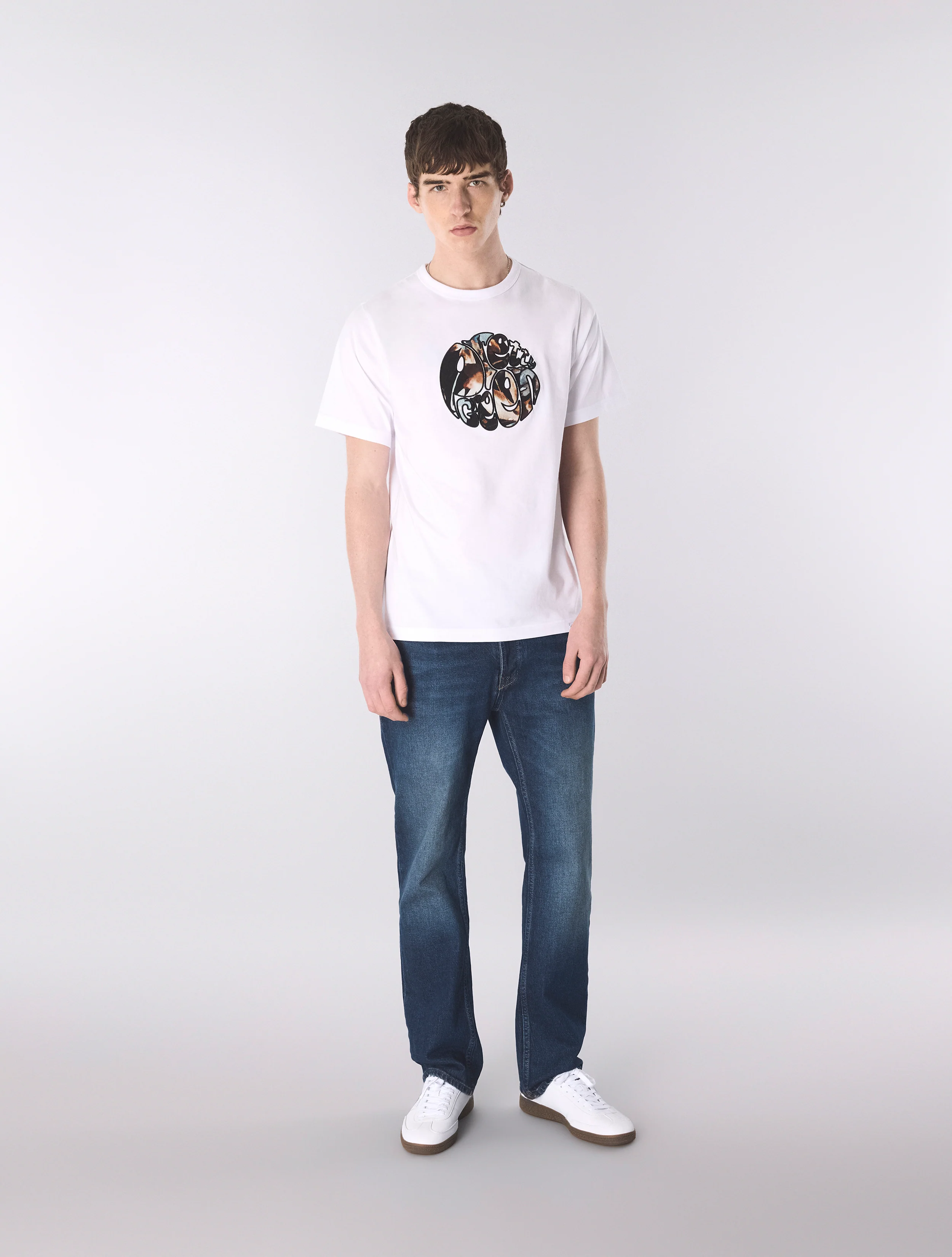 White Laurel Logo T-Shirt - Image 2