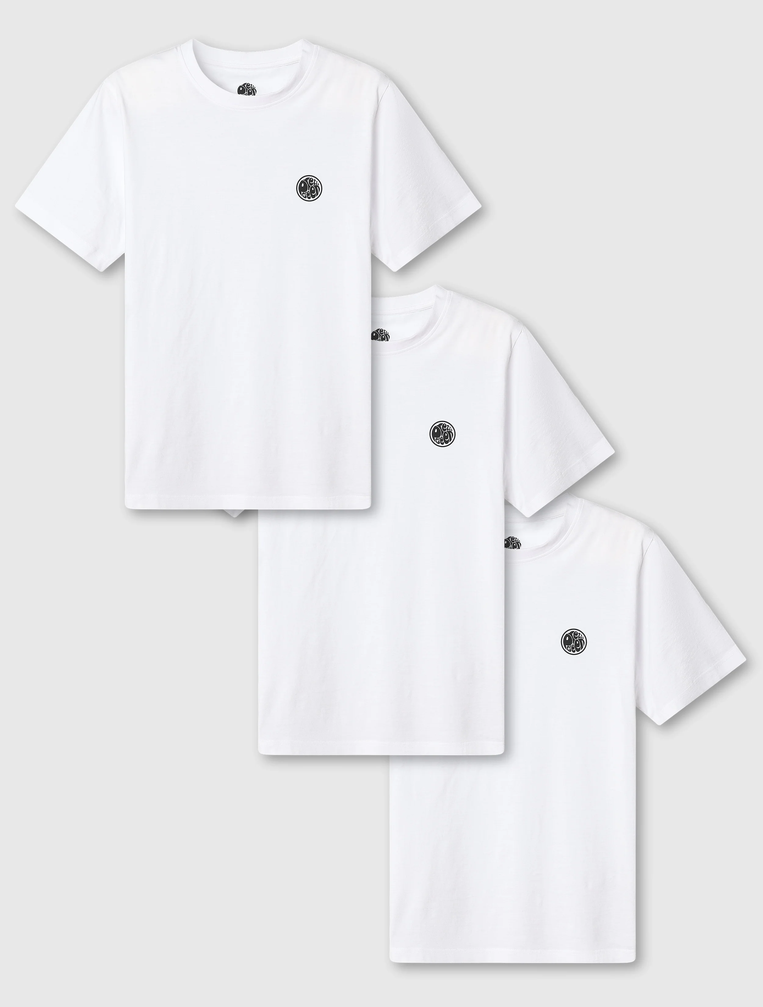 White Lounge 3 Pack T-Shirts
