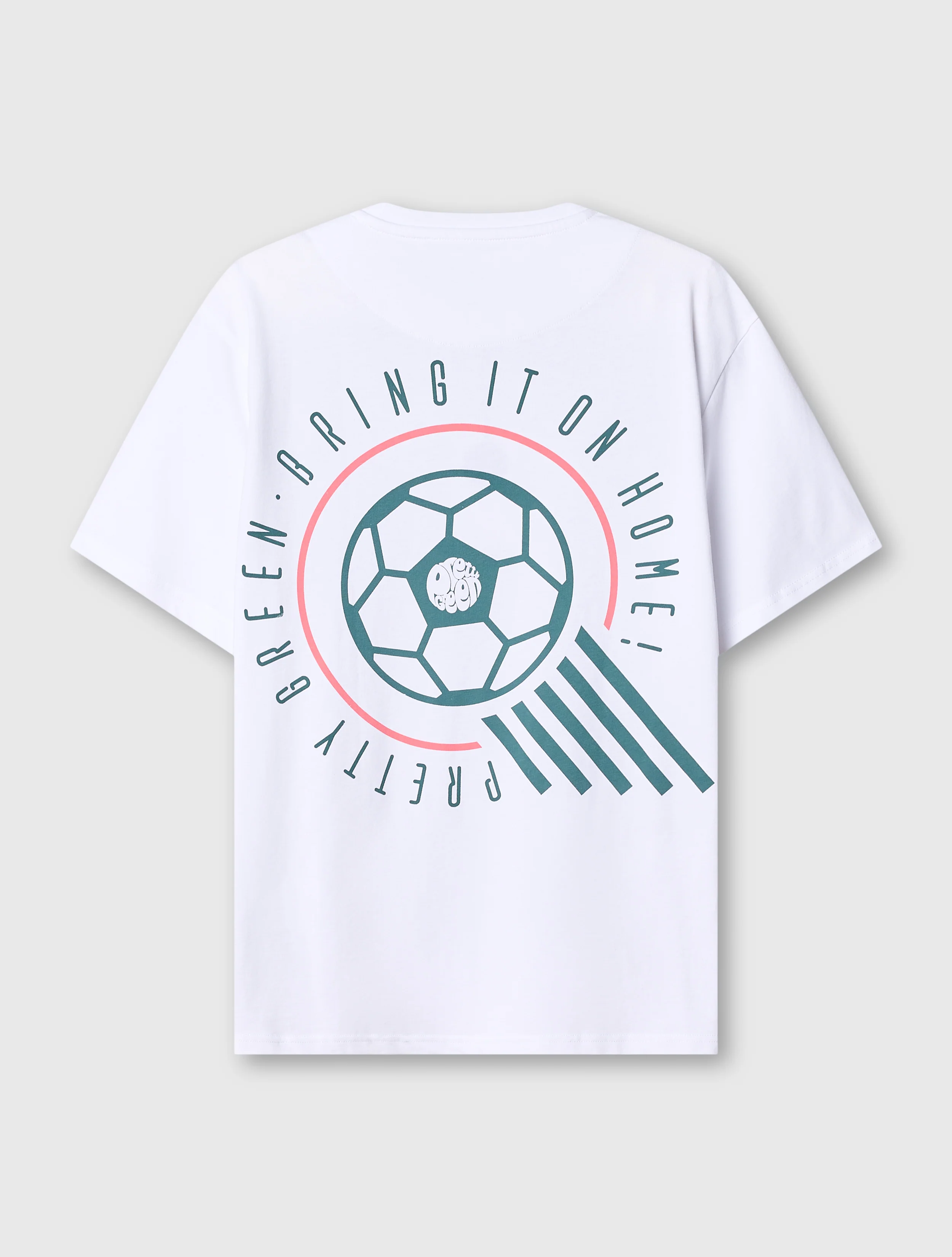 White Outro Football Graphic T-Shirt - Image 2