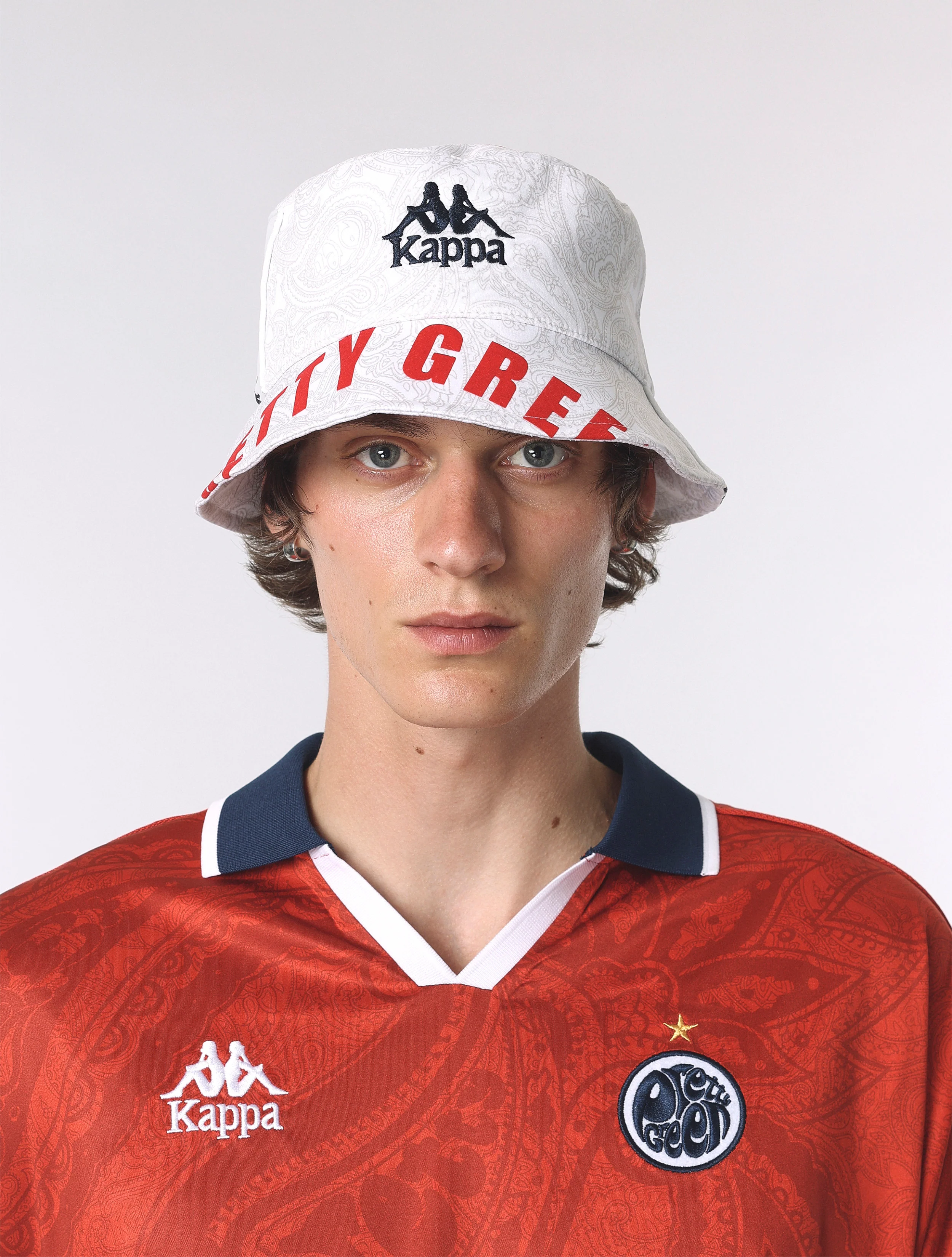 White Pretty Green x Kappa Home World Cup Bucket Hat - Image 5