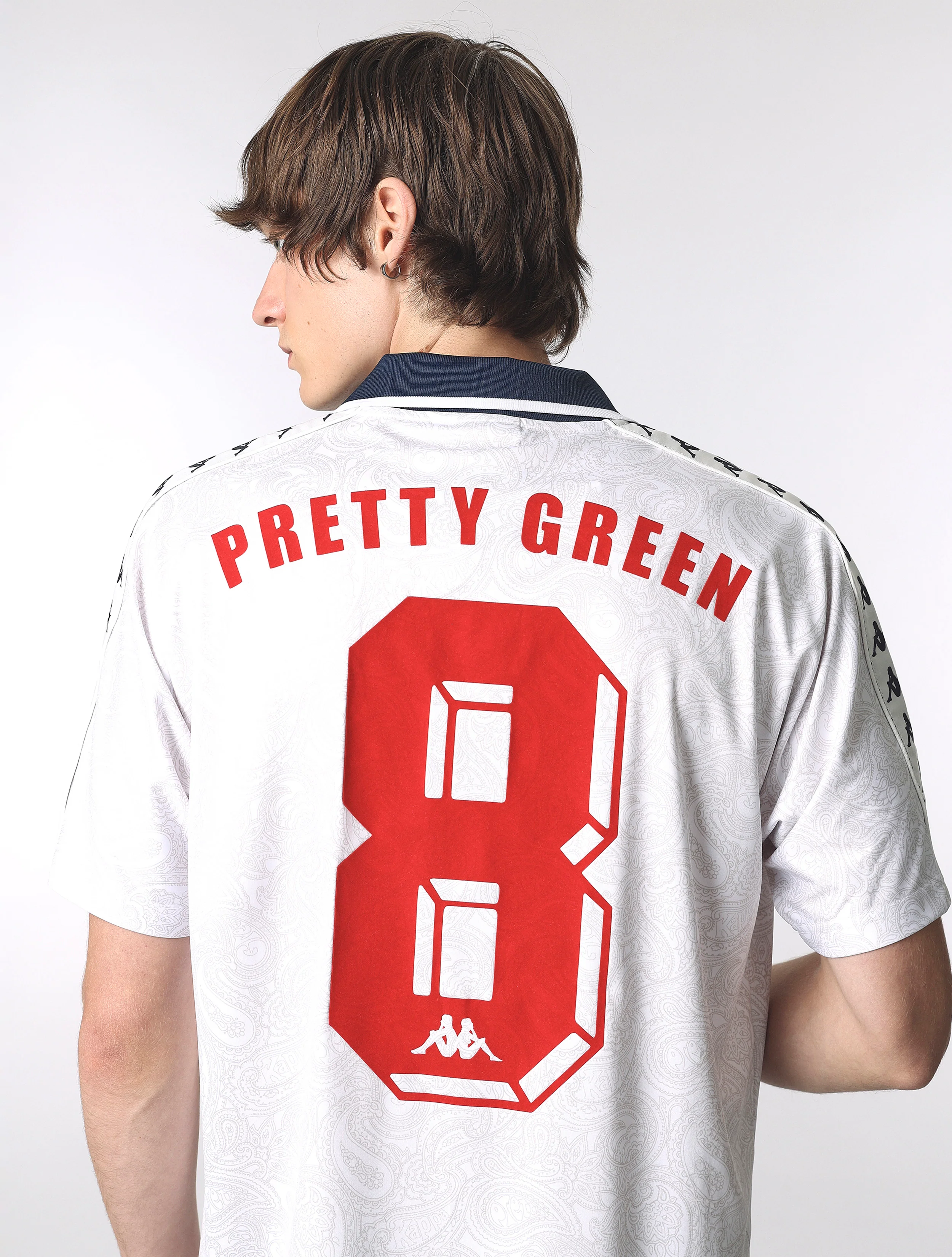 White Pretty Green x Kappa Home World Cup Football Top - Image 7