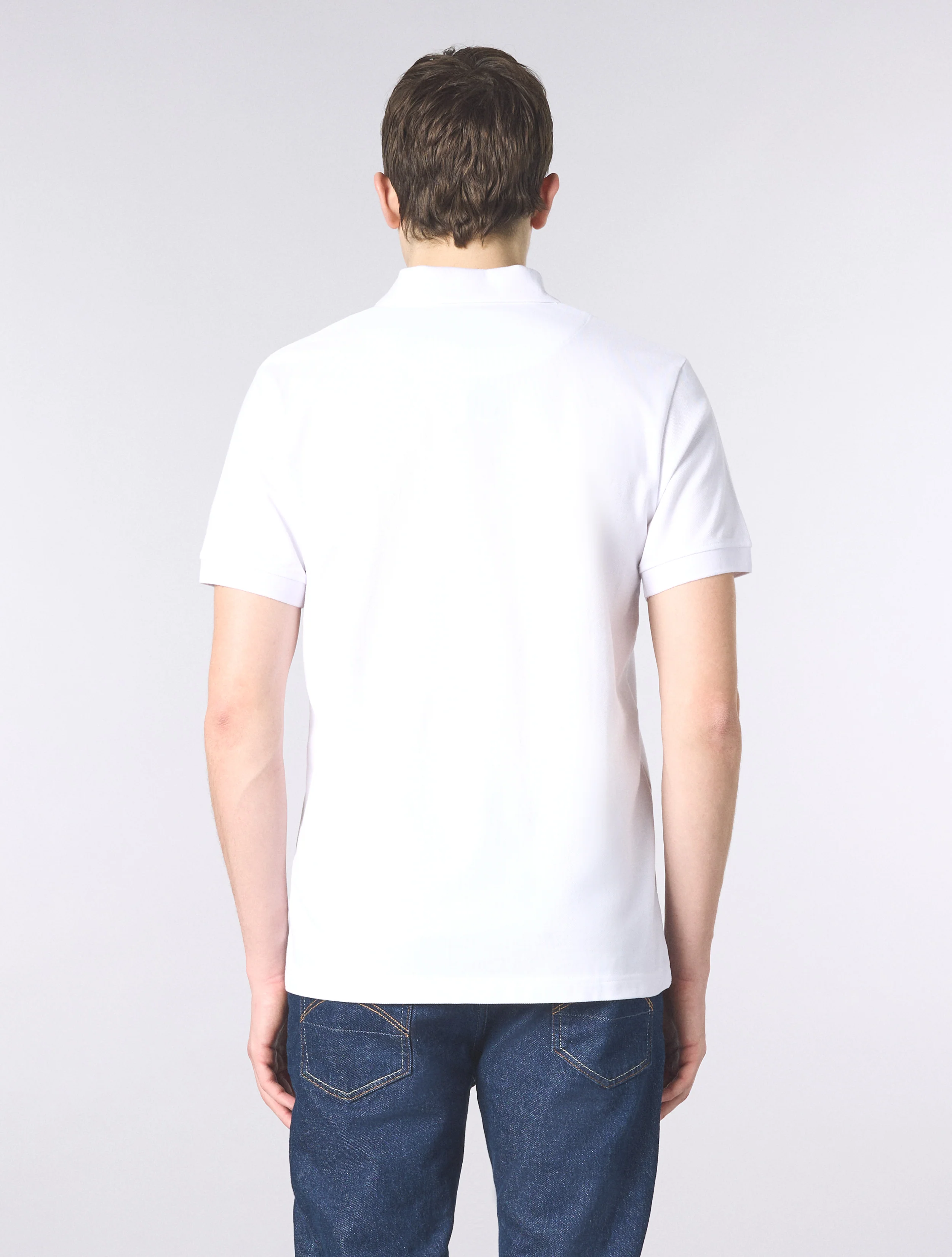 White Resonance Solid Colour Polo - Image 4