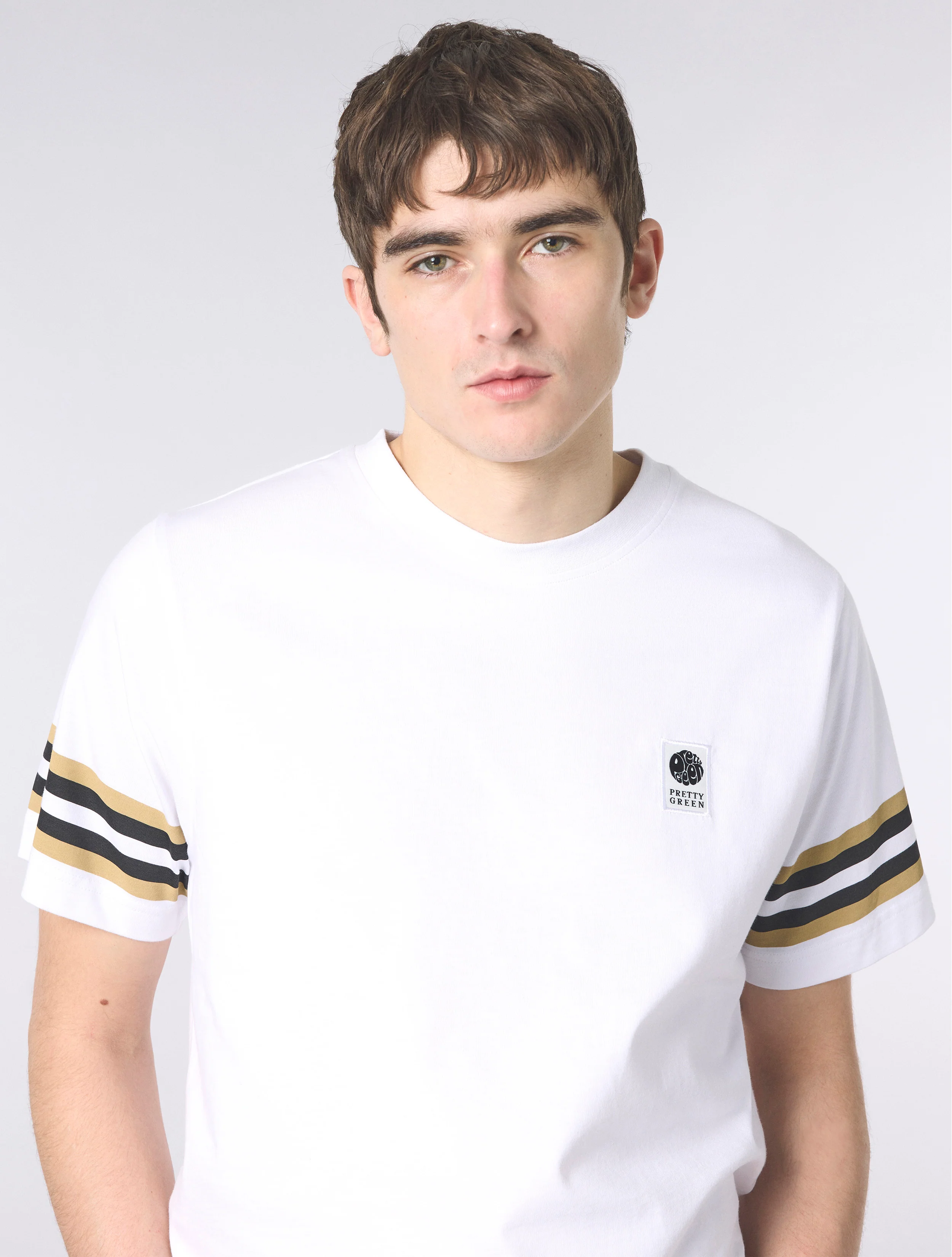White Stratosphere Sleeve Stripe T-Shirt - Image 5